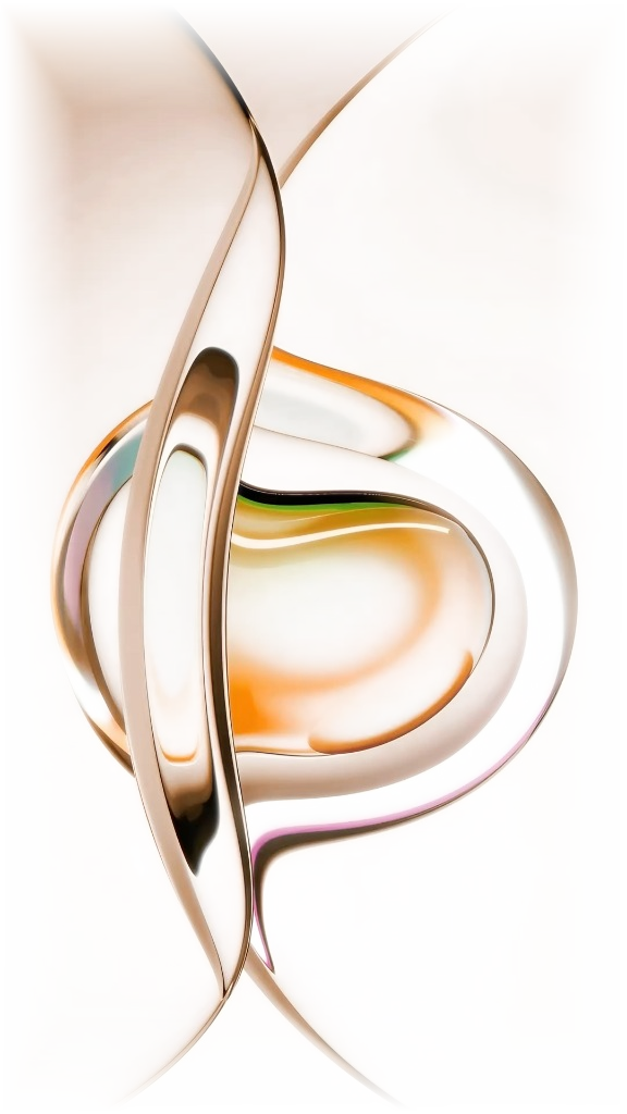 Liquid Gold Ribbon Sculpture