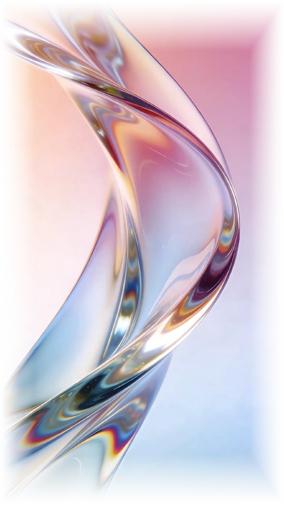 Liquid Pastel Ribbon Sculpture